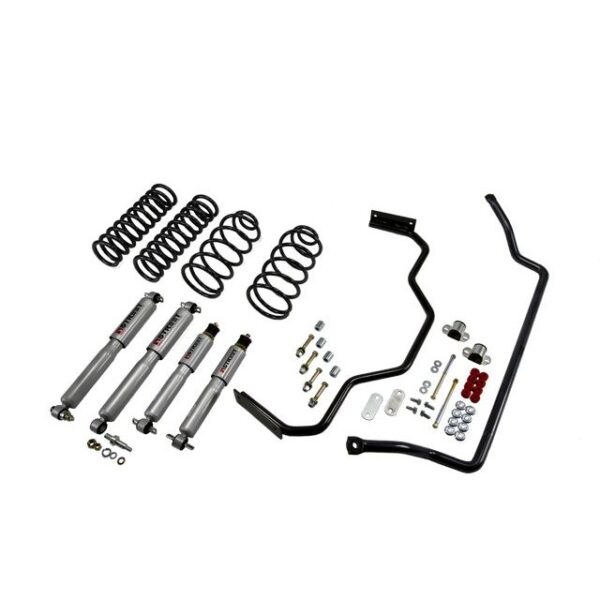 BELLTECH 1715 MUSCLE CAR PERF KIT Complete Kit Inc Front and Rear Springs, Street Performance Shocks & Sway bars 1964-1966 Chevrolet Chevelle/El Camino/Malibu/LeMans/GTO (A-Body) 0 in. F/0 in. R drop