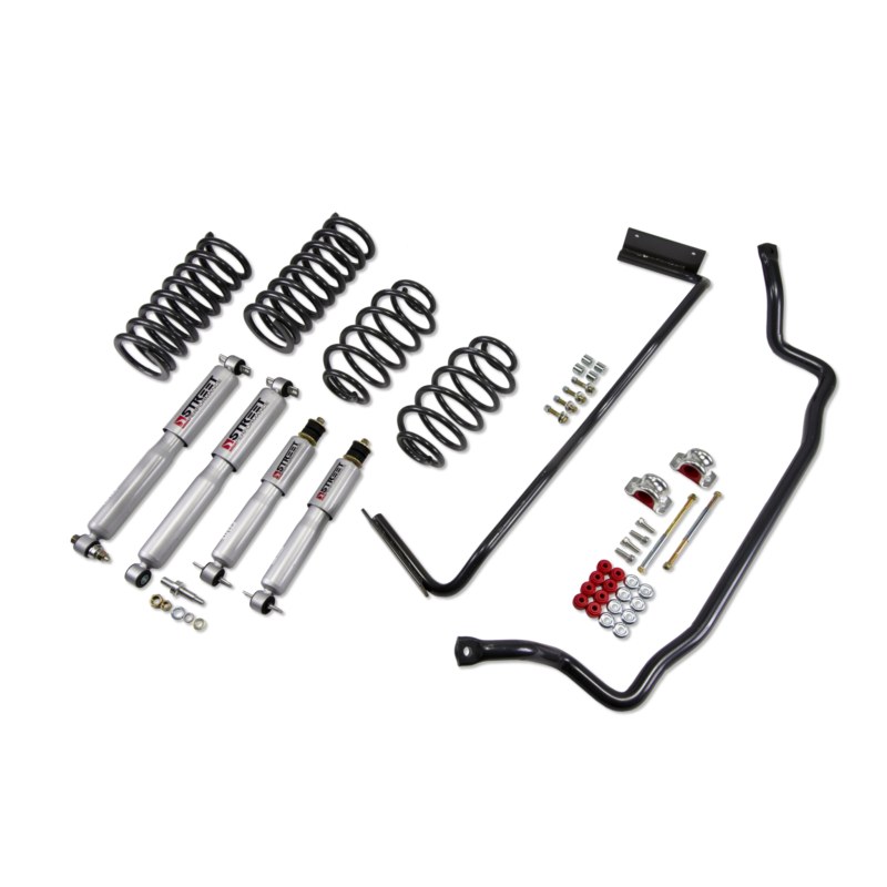 BELLTECH 1730 MUSCLE CAR PERF KIT Complete Kit Inc Front and Rear Springs, Street Performance Shocks & Sway bars 1984-1987 Chevrolet El Camino/Malibu/Monte Carlo/Regal (G-Body) 1 in. F/1 in. R drop