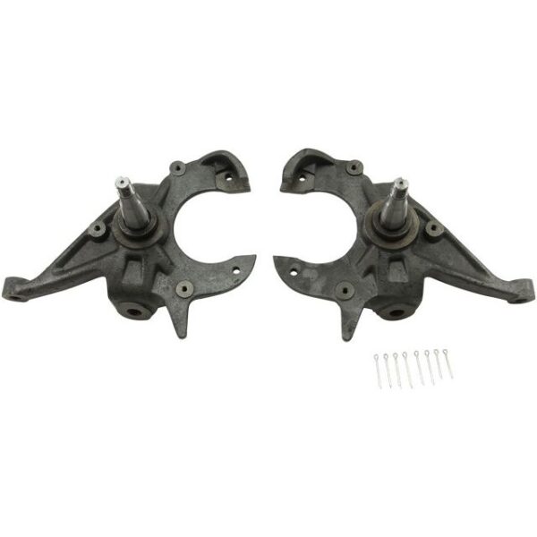 BELLTECH 2100 DROP SPINDLE SET 2 in. Drop Spindle Set 1982-2004 Chevrolet S10/S15 (All Cabs), 4&6 cyl.) 83-97 Chevrolet Blazer/Jimmy 96-00 Isuzu Hombre 2 in. Drop Spindle