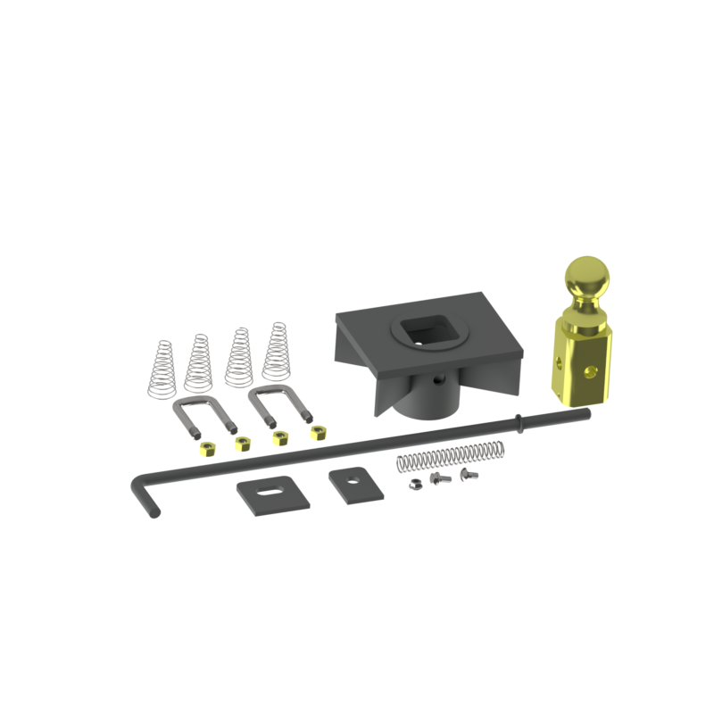 GNRK1500 TURNOVERBALL GOOSENECK HITCH ONE-PIECE KIT FOR FLATBEDS