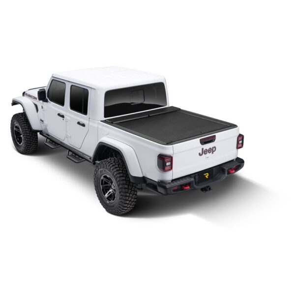 Roll-N-Lock LG496M Locking Retractable M-Series Truck Bed Tonneau Cover for 2020-2024 Jeep Gladiator Without Trail Rail System; Fits 5 Ft. Bed