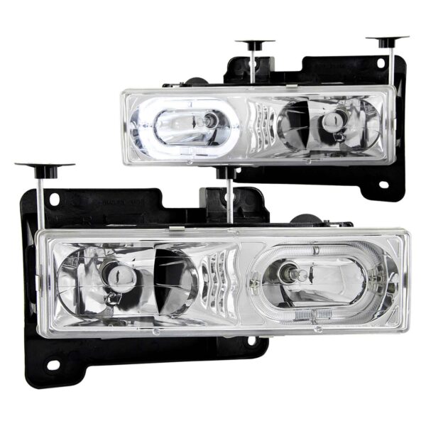 ANZO USA - Crystal Headlight Set w/Halo - 111006
