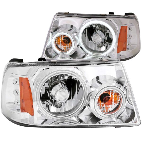 ANZO USA - Crystal Headlight Set w/Halo - 111151