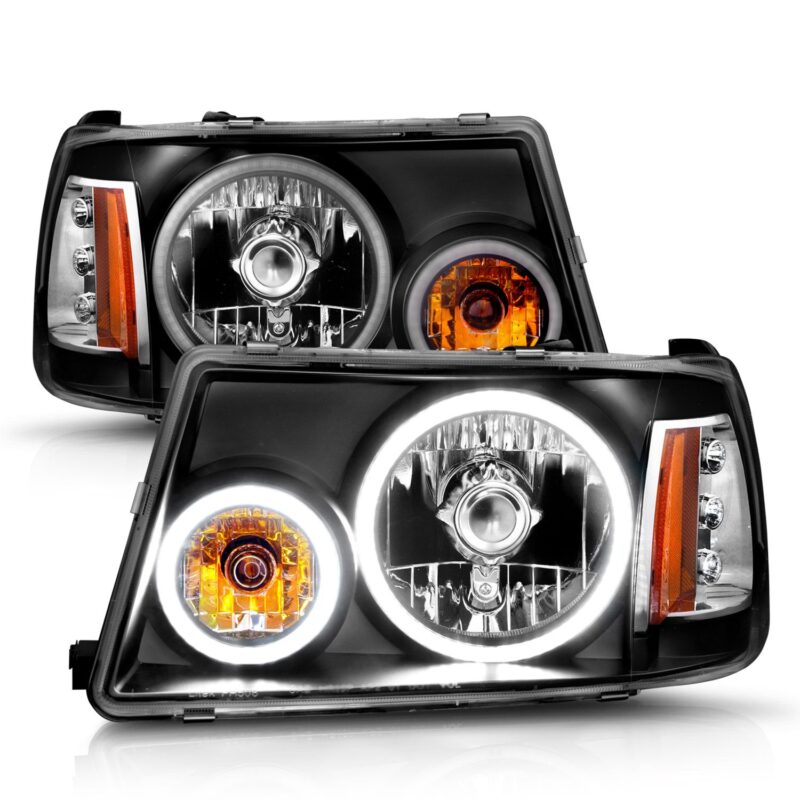 ANZO USA - Crystal Headlight Set w/Halo - 111152