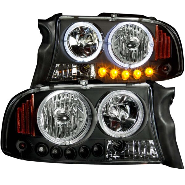 ANZO USA - Crystal Headlight Set w/Halo - 111194