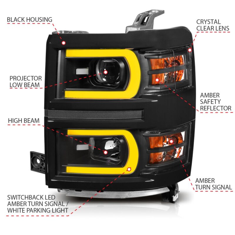 ANZO USA - Projector Headlights - 111412