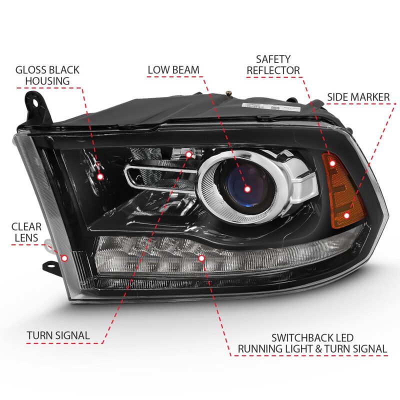 ANZO USA - Projector Headlights W/ Halo - 111439