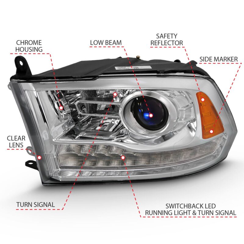 ANZO USA - Projector Headlights W/ Halo - 111440