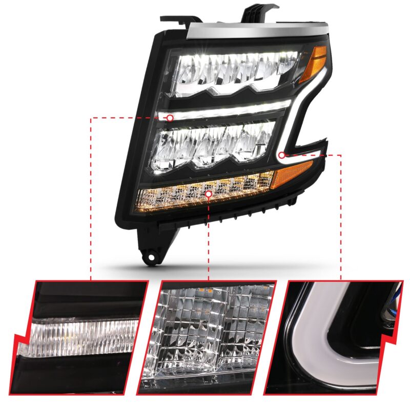 ANZO USA - LED Crystal Headlights - 111478