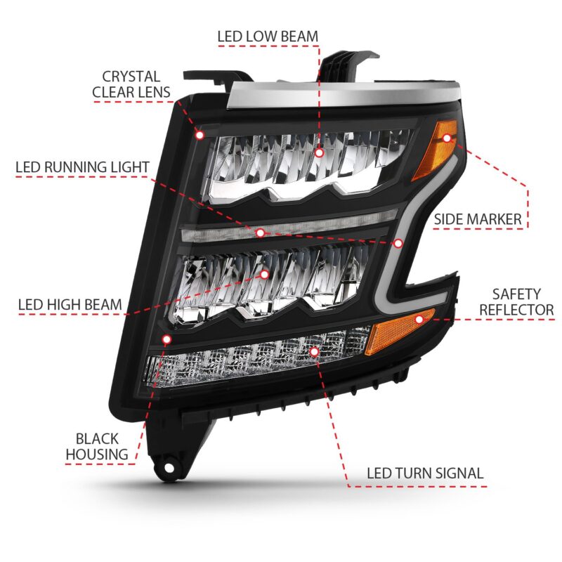 ANZO USA - LED Crystal Headlights - 111478
