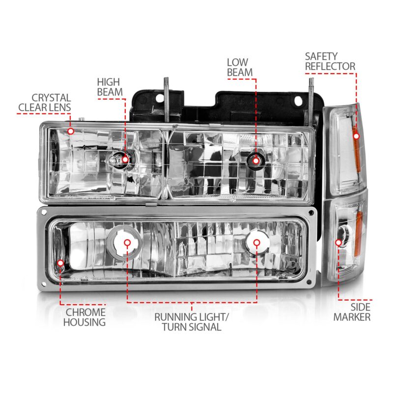 ANZO USA - Crystal Headlight - 111506