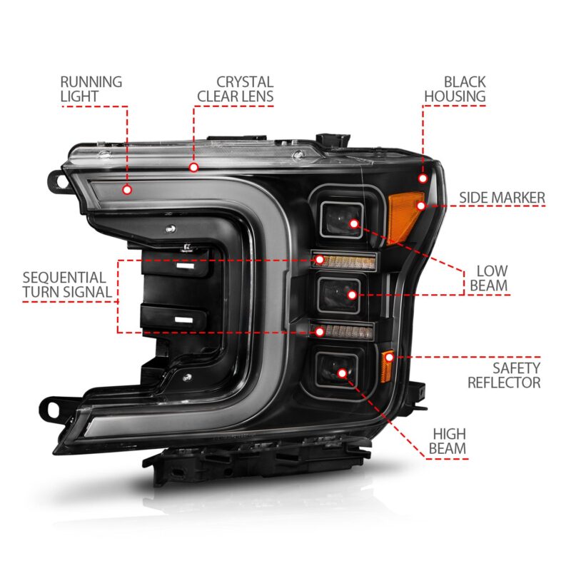 ANZO USA - LED Projector Headlight - 111519