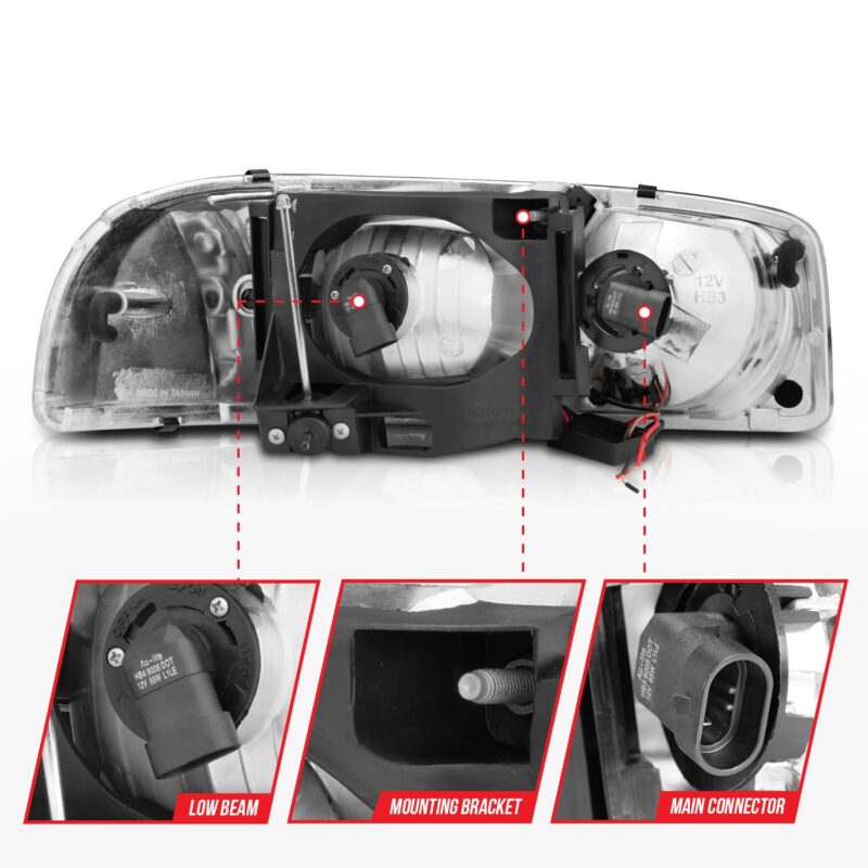 ANZO USA - Crystal Headlight - 111522