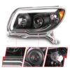 ANZO USA - LED Bar Projector Black Headlight - 111616