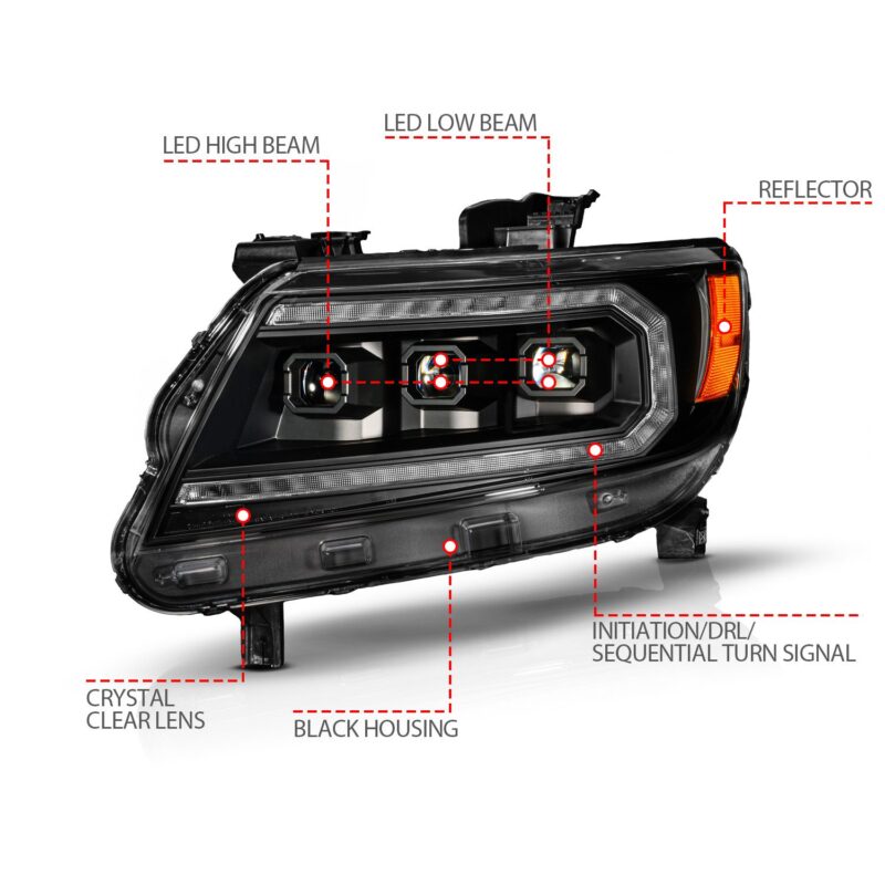 ANZO USA - LED Projector Headlight - 111634