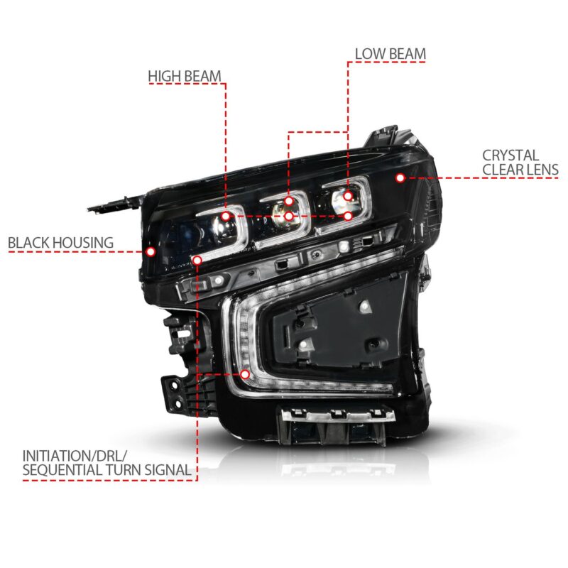 ANZO USA - LED Projector Headlight  - 111636X-R