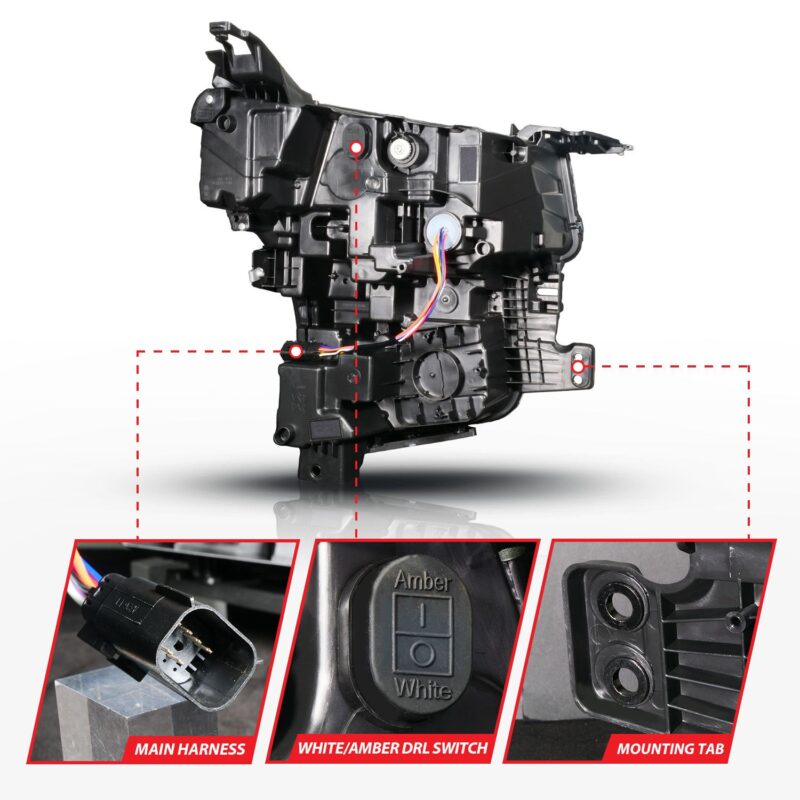 ANZO USA - LED Projector Headlight  - 111636X-R