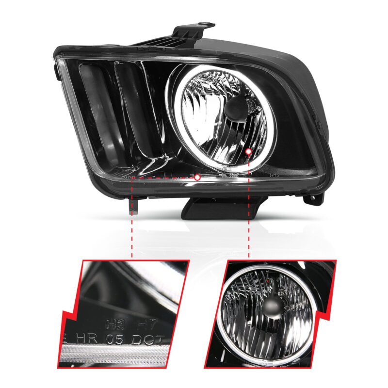ANZO USA - Crystal Headlight Set w/Halo - 121033