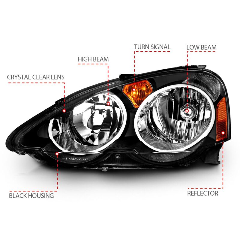 ANZO USA - Crystal Headlight Set - 121209