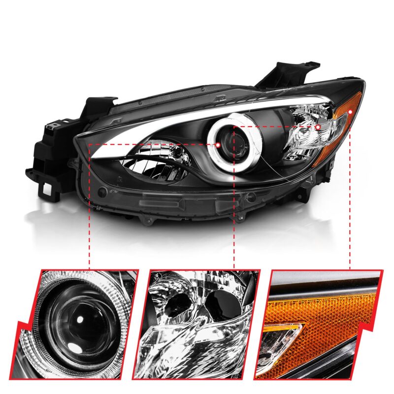 ANZO USA - Projector Headlight Set w/Halo - 121520
