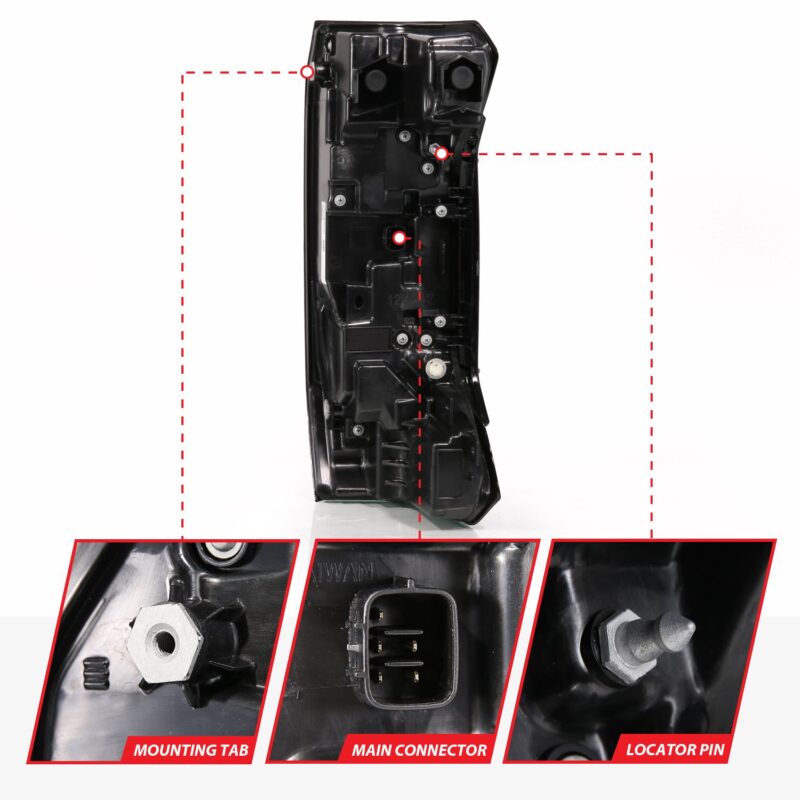 ANZO USA - FULL LED TAIL LIGHTS SMOKE LENS - 311455X