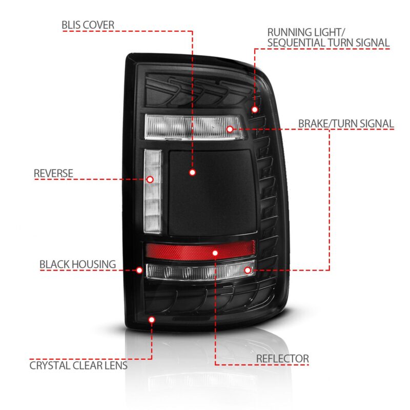 ANZO USA - Tail Light Assembly - 311482A