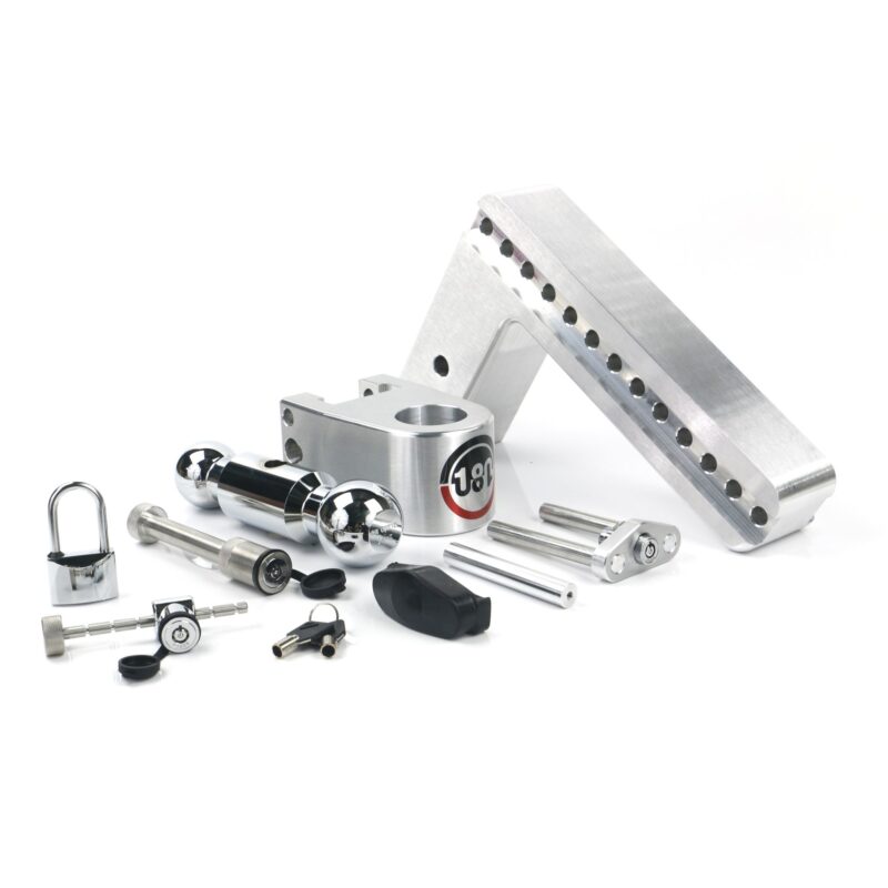180 Hitch Chrome Ball 10" Drop Hitch with 3" Shank- Keyed Alike WS05, WS11, WS12 Included