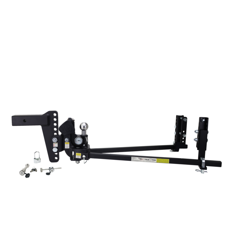 TrueTow Heavyweight WDH - 8" Drop, 2" Shank - 22,000 GTW w/Lock Set