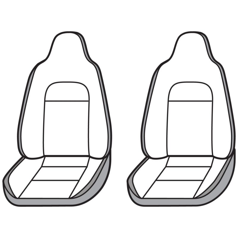 Covercraft SeatSaver Custom Seat Cover - Polycotton Charcoal
