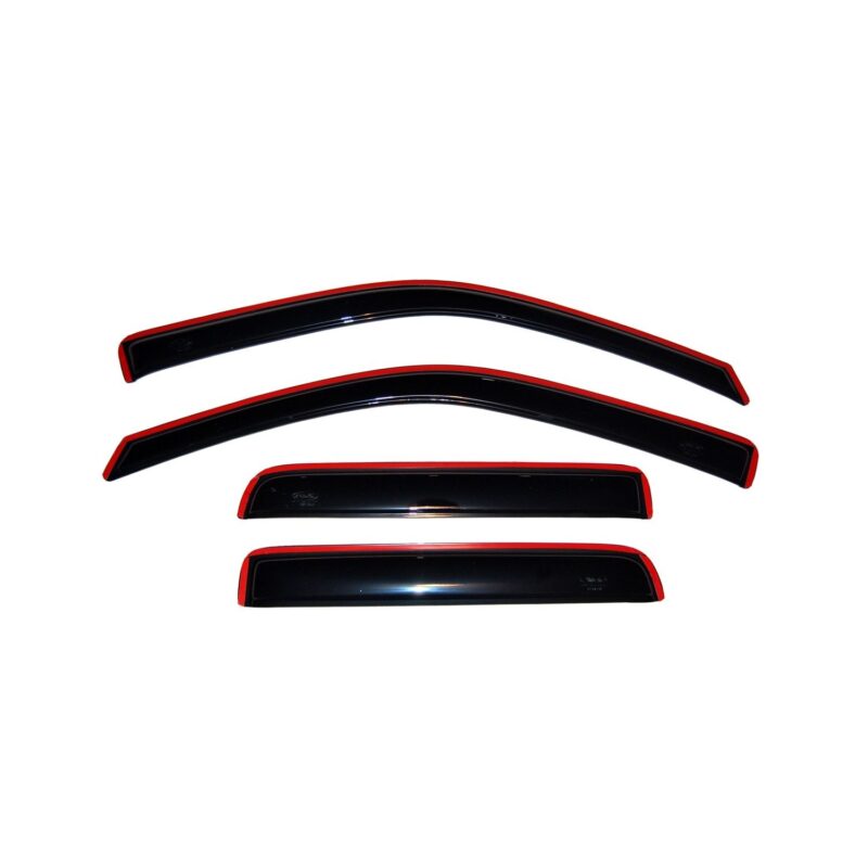Auto Ventshade 194133 In-Channel Ventvisor Side Window Deflector, 4-Piece Set for 2004-2012 Chevrolet Colorado/GMC Canyon Crew Cab, 2004-2010 Isuzu D-Max Double Cab