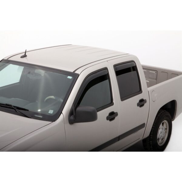 Auto Ventshade 194133 In-Channel Ventvisor Side Window Deflector, 4-Piece Set for 2004-2012 Chevrolet Colorado/GMC Canyon Crew Cab, 2004-2010 Isuzu D-Max Double Cab