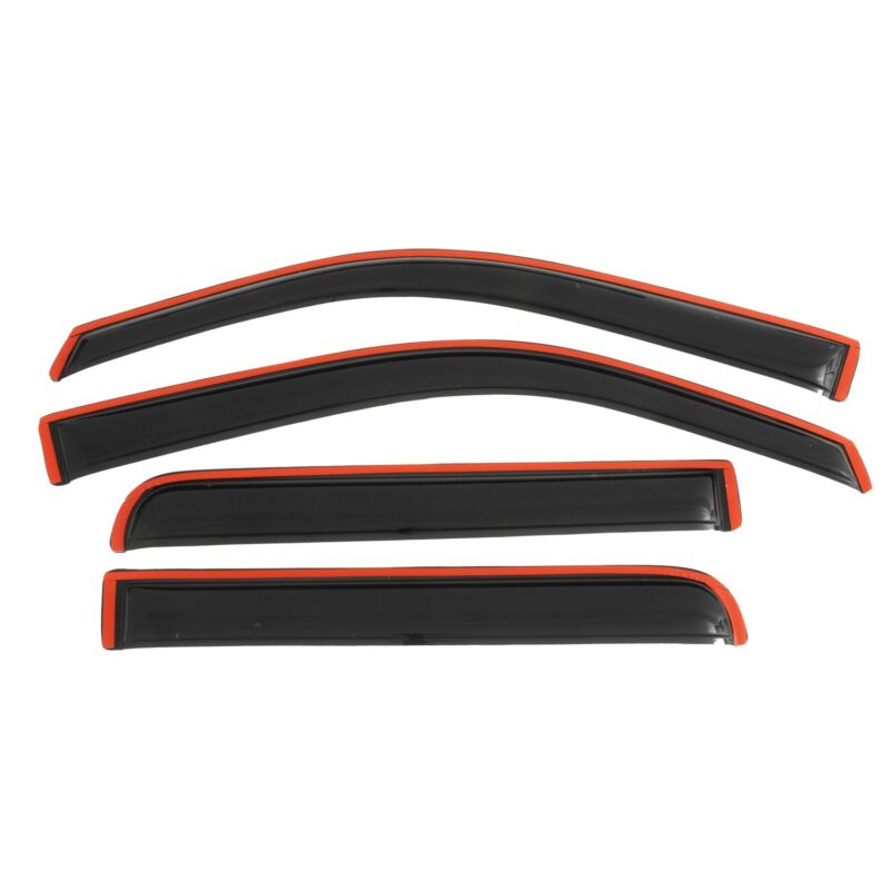 Auto Ventshade 194155 In-Channel Ventvisor Side Window Deflector, 4-Piece Set for 2009-2014 Ford F-150 SuperCrew, Also fits 2010-2014 Raptor SuperCrew