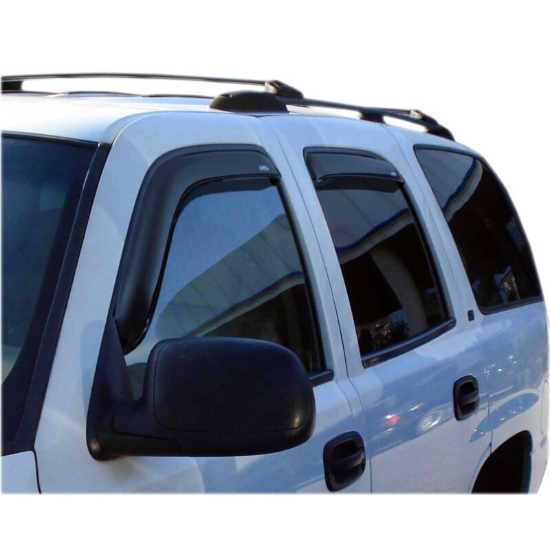 Auto Ventshade 194304 In-Channel Ventvisor Side Window Deflector, 4-Piece Set for 2002-2006 Cadillac Escalade, 2000-2006 Chevrolet Tahoe/GMC Yukon, 2001-2006 Yukon Denali