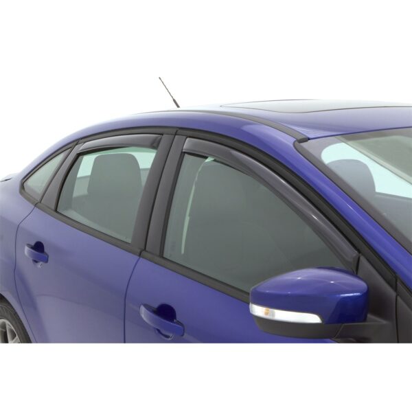 Auto Ventshade 194373 In-Channel Ventvisor Side Window Deflector, 4-Piece Set for 2012-2018 Ford Focus