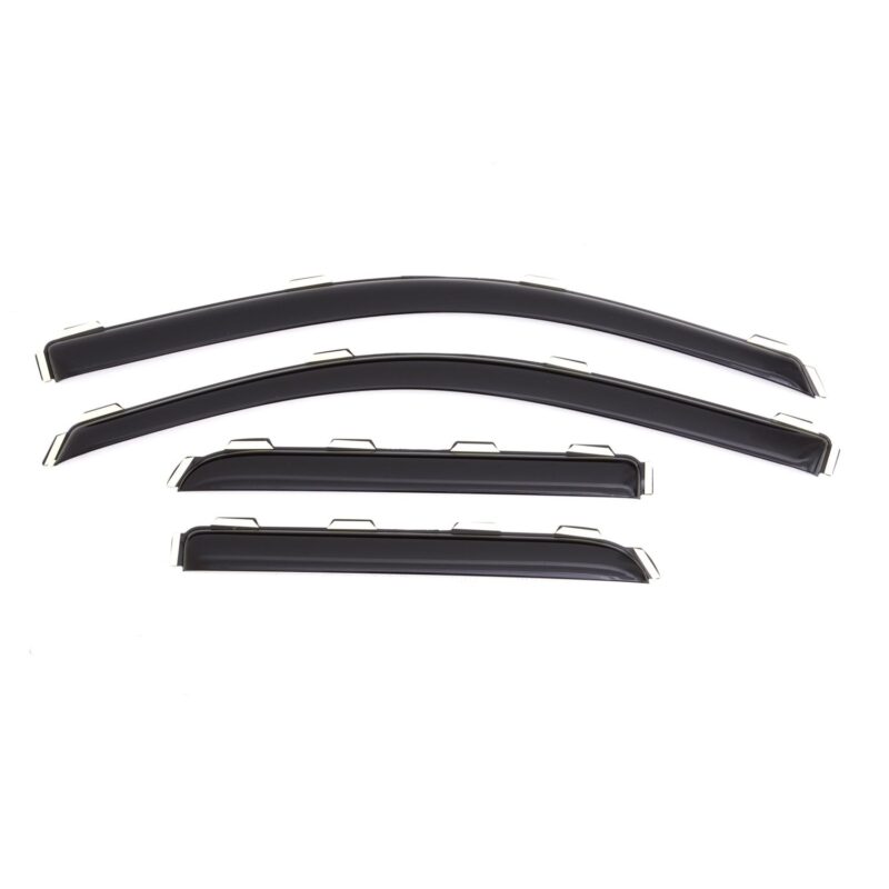 Auto Ventshade 194528 In-Channel Ventvisor Side Window Deflector, 4-Piece Set for 2014-2018 Silverado/Sierra 1500 (Incls. 2019 Silverado 1500 Limited/Sierra 1500 LD), 2015-2018 Silverado/Sierra 2500HD/3500HD with Double Cab