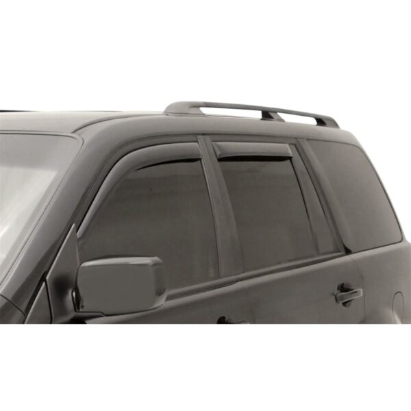 Auto Ventshade 194744 In-Channel Ventvisor Side Window Deflector, 4-Piece Set for 2003-2008 Honda Pilot