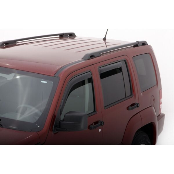 Auto Ventshade 194964 In-Channel Ventvisor Side Window Deflector, 4-Piece Set for 2008-2014 Jeep Liberty