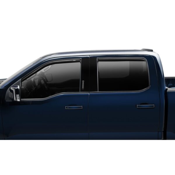 Auto Ventshade 194975 In-Channel Ventvisor Side Window Deflector, 4-Piece Set for 2015-2022 Ford F-150 SuperCrew