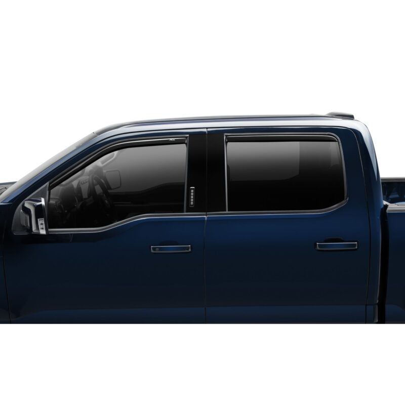 Auto Ventshade 194975 In-Channel Ventvisor Side Window Deflector, 4-Piece Set for 2015-2022 Ford F-150 SuperCrew