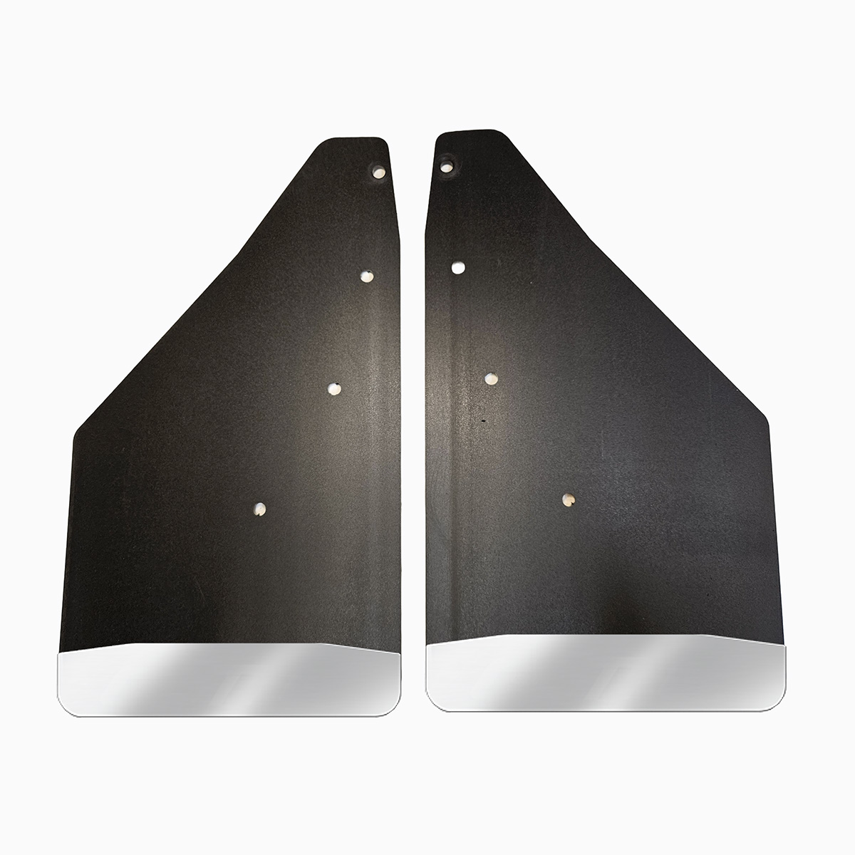 No Drill, Specific Design Front Mud Flaps for the 19-24 (non ZR2) Chevrolet 1500 Pickup with Stainless Steel Weights Pre-Installed; 12"W x 20.5"H