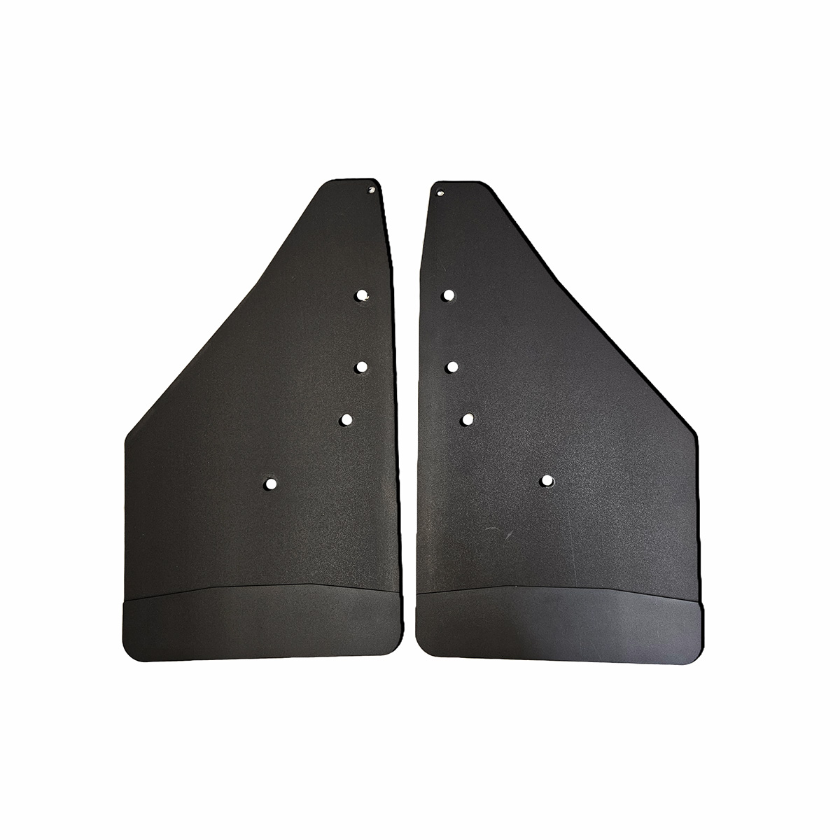 No Drill, Specific Design Front Mud Flaps for the 2009-2014 Ford F150 Pickups with Black-Powder Coated Stainless Steel Weights Pre-Installed; 12"W x 20.5"H