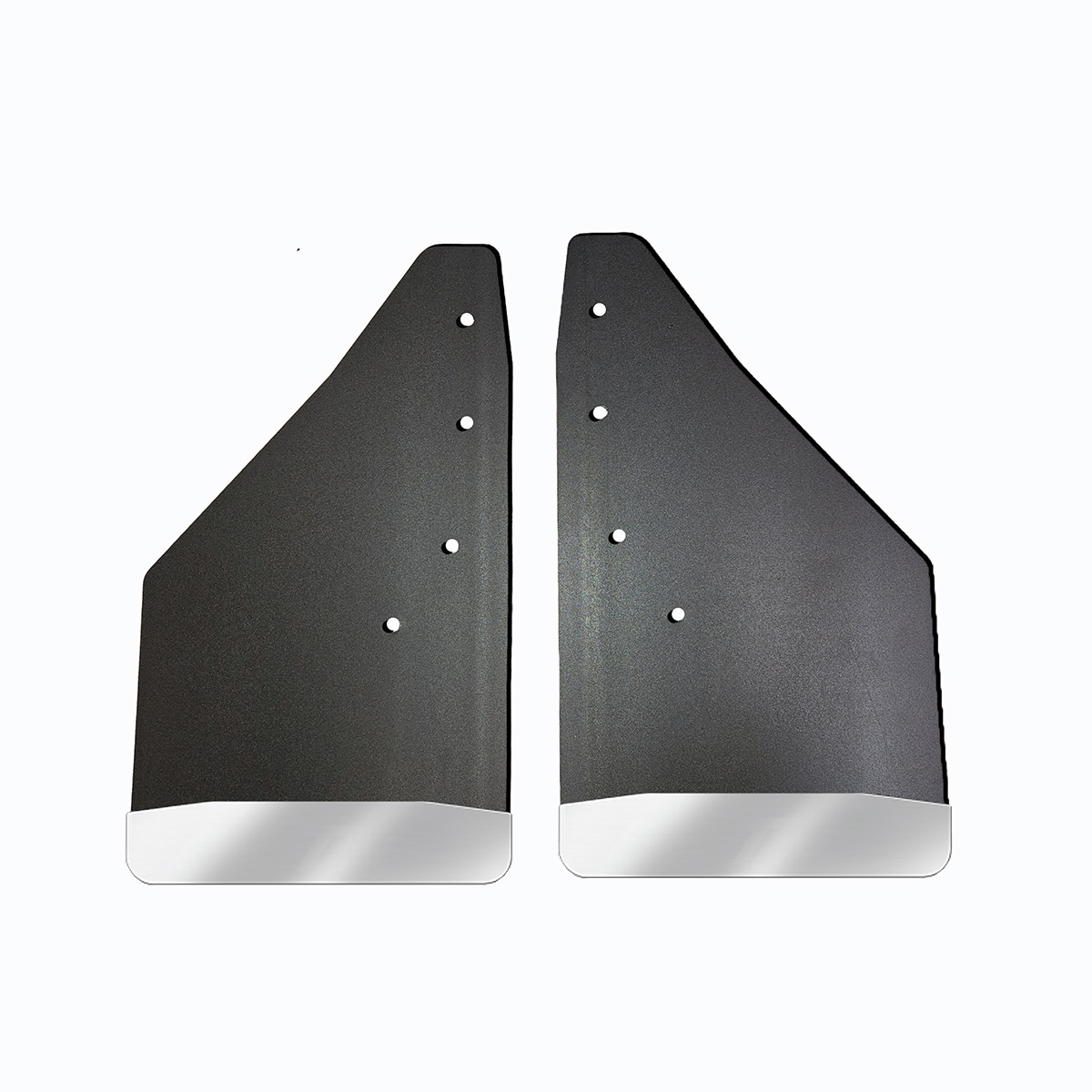 No Drill, Specific Design Rear Mud Flaps for the 2009-2014 Ford F150 Pickup with Stainless Steel Weights Pre-Installed; 12"W x 20.5"H