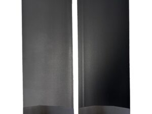 Universal Single Rear Wheel Flatbed Mud Flaps with Black-Powder Coated Stainless Steel Weights Pre-Installed; 12"W x 30"H