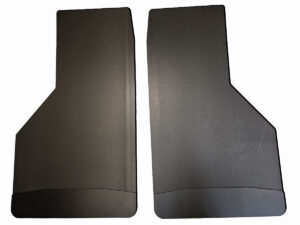 Universal 14" Rear Mud Flaps with Black-Powder Coated Stainless Steel Weights Pre-Installed; 14"W x 24"H