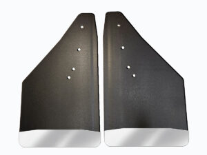 No Drill, Specific Design Rear Mud Flaps for the 2019+ Ram 1500 Pickup with Stainless Steel Weights Pre-Installed; 12"W x 20.5"H