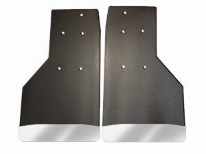 No Drill, Specific Design Rear Mud Flaps for the 17+ Super Duty F250 and F350 PPickups with Stainless Steel Weights Pre-Installed; 14"W x 24"H
