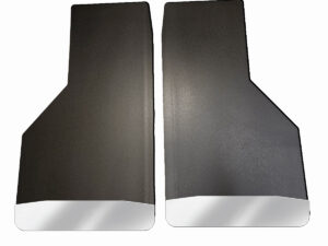 Universal 14" Rear Mud Flaps with Stainless Steel Weights Pre-Installed; 14"W x 24"H