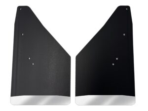 No Drill, Specific Design Front Mud Flaps for the 24+ Toyota Tacoma Pickup with Stainless Steel Weights Pre-Installed - 12"W x 20.5"H