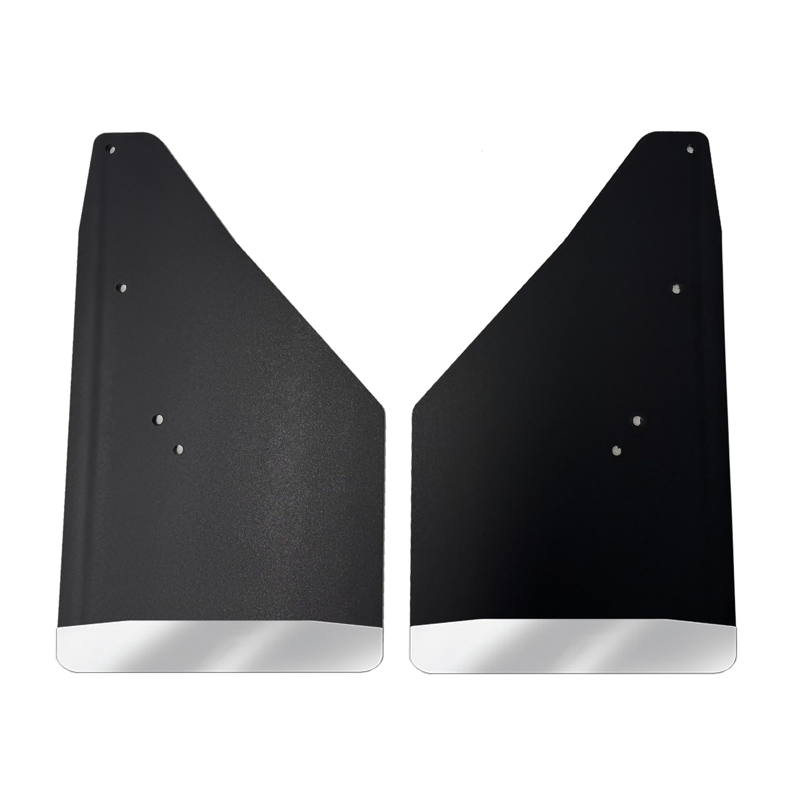 No Drill, Specific Design Front Mud Flaps for the 24+ Toyota Tacoma Pickup with Stainless Steel Weights Pre-Installed - 12"W x 20.5"H