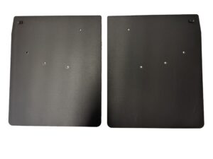 No Drill, Specific Design Rear Mud Flaps for the 20-25 Chevrolet 3500 Dually Pickup Non-Weighted Version; 20"W x 24"H
